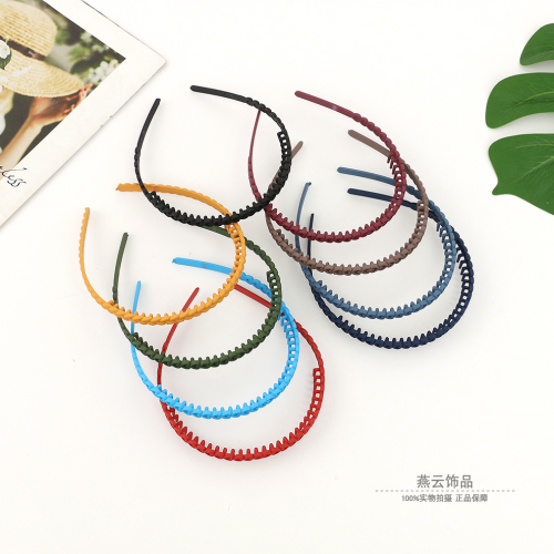 2023新款带齿防滑发箍女莫兰迪系头箍压发卡头饰洗脸美妆专用发饰