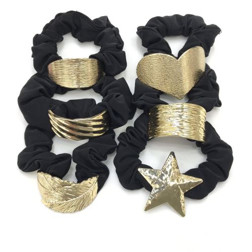 popular exquisite ponytail alloy various styles fashionable ponytail buckle cloth fabric circle