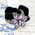 Flannel Headdress Hair Clip Hairpin Ponytail Rubber Hand with Flower Style Headband with Diamond Ornament Women