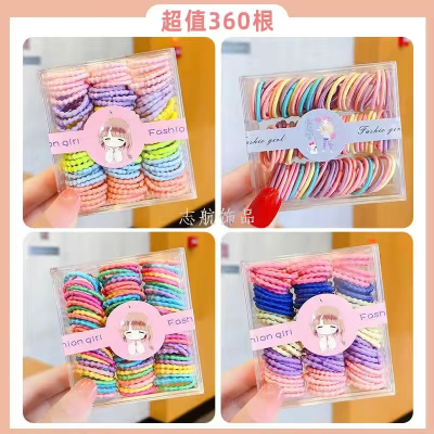 Baby's Little Pull Thumb Hair Band Baby Head Rope Children Rubber Band Tie-up Hair Hair Ornaments Does Not Hurt Hair Elastic Headdress