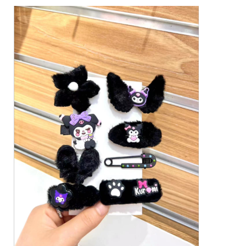 children‘s barrettes cartoon stellalou plush hairpin girls fringe clip hair accessories girls 2023 new headdress