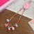 2024 Cute Cartoon Princess Resin Beaded Necklace Children's Fashion All-Match Color Beaded Pendant Ornaments