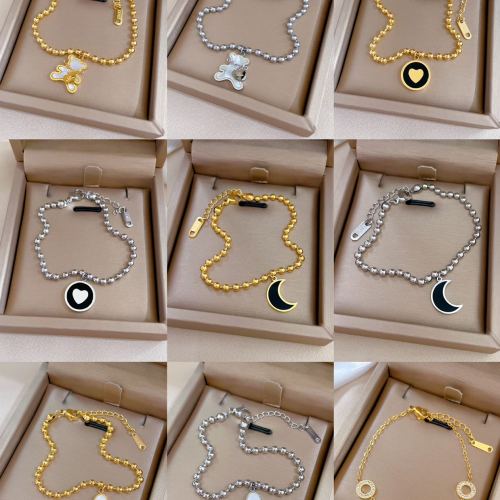 [whole body titanium steel] real gold zircon hip hop bracelet in the furnace golden fashion elegant korean simple luxury niche