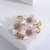 Korean Style High-End Simple Alloy Camellia Brooch Scarf Pin Dual-Use Pin Flower Corsage Clothes Accessories Wholesale
