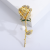 Rose Series Brooch Retro Simple Stylish Elegant Corsage Woolen Coat Pin Women's Accessories Holiday Gift