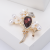 Simple Personality Animal Series Rhinestone Branch Bird Brooch Fashion European and American Style Electroplated Gold and Silver All-Match Inlaid Corsage