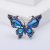 Simple Personality Animal Series Rhinestone Butterfly Brooch Fashion European and American Style Electroplated Gold and Silver All-Match Inlaid Corsage