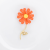Simple Personality Animal Series Oil Dripping Sunflower Brooch Fashion European and American Style Electroplated Gold and Silver All-Match Inlaid Corsage