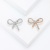 Simple Personality Animal Series Rhinestone Bow Brooch Fashion European and American Style Electroplated Gold and Silver All-Match Inlaid Corsage