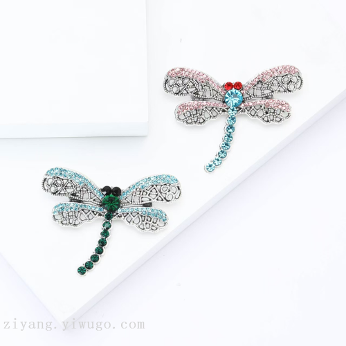 复古欧美风精致鬼妈妈同款蜻蜓胸针气质胸花外套别针大衣装饰毛衣