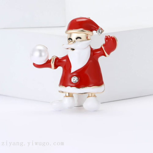 圣诞胸针个性潮时尚装饰圣诞老人外套衣服别针扣新年圣诞节礼物