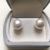 Yunyi Decorated Home Extra Large Natural Pearl Ear Studs Popular Sterling Silver Needle 11-12 Large Pearl Earrings in Stock