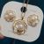 Yunyi Decorated Home Camellia Set Natural Pearl Earrings Necklace Two-Piece Set Can Be Purchased Separately in Stock Wholesale