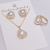 Yunyi Decorated Home High-End Three-Piece Pearl Jewelry Set Large Pearl Quality High-End Real Gold Electroplating Wholesale New