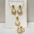 Yunyi Decorated Home High-Grade Pearl Jewelry Three-Piece Set Earrings Necklace Ring Natural Pearl Ornament Set Wholesale