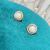 Yunyi Decorated Home round Earrings Three-Dimensional round Earrings Cutout Earrings Natural Pearl Highlight All-Match Jewelry Classic