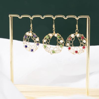 Yunyi Decorated Home Handmade Original Dreamcatcher Light Luxury Earrings Natural Pearl Personalized Jewelry Wholesale