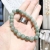 Yunyi Decorated Home Natural Emerald Bracelet Green Crystal Bracelet Stretch All-Matching Factory Direct Sales in Stock Wholesale