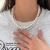 Yunyi Decorated Home Shell Pearls Necklace Two Pieces 3mm + 8mm White High-End Versatile Ornament Wholesale Factory Direct Sales Spot