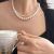 Yunyi Decorated Home Shell Pearls Necklace Two Pieces 3mm + 8mm White High-End Versatile Ornament Wholesale Factory Direct Sales Spot