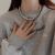 Yunyi Decorated Home High-Grade Gray Shell Pearls Necklace with Wholesale Volume of Bill of Parcels Wear Twin