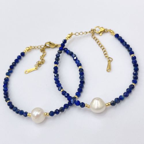 yunyi decorated home natural green gold stone bracelet freshwater pearl jewelry wholesale factory direct spot original