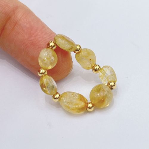 yunyi decorated home natural crystal stone acupoint massage ring hair crystal health care ornament wholesale new original
