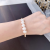 Natural Freshwater Pearl Bracelet 18K Gold Winding Craft Handmade Non-Fading Opening Bracelet Simple and Light Luxury