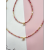 Pink Natural Crystal Zircon Pendant Mixed Beaded Necklace Bracelet Girls White Set Extremely Fine Necklace Bracelet