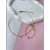 Natural Crystal Pink Zircon Pendant Necklace Ultra-Fine Bracelet Summer High-Grade Design Clavicle Chain Bracelet Set