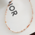 Yunyi Ornament Mixed Red and White Natural Crystal Necklace Extremely Fine Twin Necklace Summer Special-Interest Design Women's Clavicle Chain