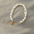 Yunyi Ornament Natural Freshwater Pearl Natural Moonstone Girls' Bracelet Fashion All-Match Exquisite Bracelet Summer Jewelry