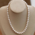 Yunyi Decorated Home Oversized 10mm White Shell Pearls Necklace Girls' Single Layer & Double Layer Matching Necklace Fashion Short Necklace