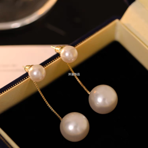 cross-border e-commerce fashion luxury elegant pearl earrings ear studs
