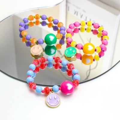 New Popular Candy-Colored Beaded Bracelet