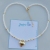 New Highlight Imitation Pearl Heart Color Retaining Necklace