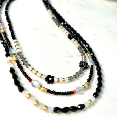 New Bohemian Crystal Glass Versatile Multi-Layer Necklace