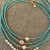 INS Niche Natural Freshwater Stringed Pearls Necklace Female All-Match Simple Elegant Design Turquoise Clavicle Chain