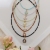 Colorful Fine Crystal Handmade Beaded Summer Dopamine Necklace Female R Non-Fading Pendant Clavicle Chain Neck Chain