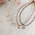 Colorful Fine Crystal Handmade Beaded Summer Dopamine Necklace Female R Non-Fading Pendant Clavicle Chain Neck Chain