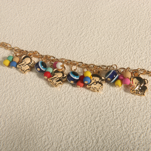 New Fish Eye Beads Double Beads Pendant Bracelet Female Foreign Trade Hot Sale