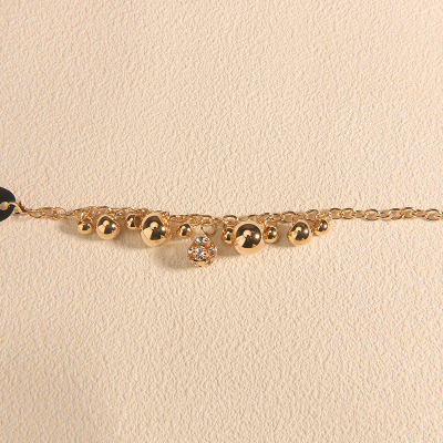 Women Bracelet Wholesale Gold Plated Charm Bracelet With Hanging Pieces