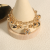 Women Bracelet Wholesale Gold Plated Charm Bracelet With Hanging Pieces