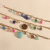 Charm Bracelets for Women Gold Plated O Chain Colorful Beads Charms