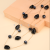 Double-Layer Crystal Stone Black Irregular Fashion Big Necklace Simple All-Match