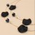 Double-Layer Black Flake Fashion Big Necklace Simple All-Match