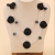 Double-Layer Black Flake Fashion Big Necklace Simple All-Match