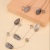Double-Layer Gray Large Natural Pebble Style Fashion Big Necklace Simple All-Match