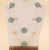 Double-Layer Gray-green Square Fashion Big Necklace Simple All-Match