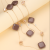 Double-Layer Chocolate Square Fashion Big Necklace Simple All-Match